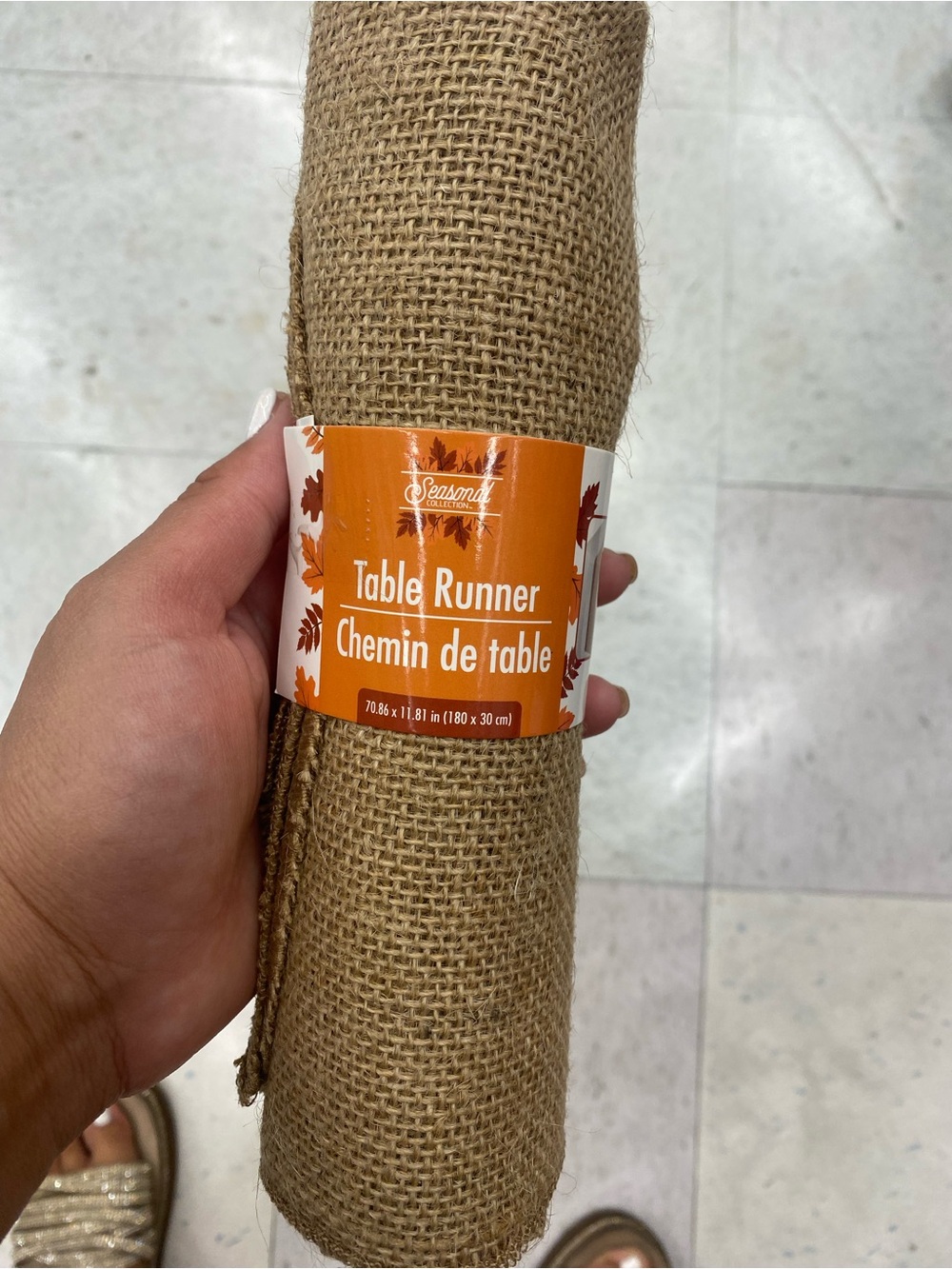Seasonal Collection Table Runner Brown NWT